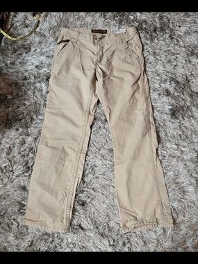 Ariat FR M4 Low Rise Workhorse Boot Cut Pants- Khaki 34x32